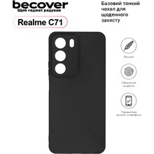 Чехол BECOVER для Realme C71 Black (713779)