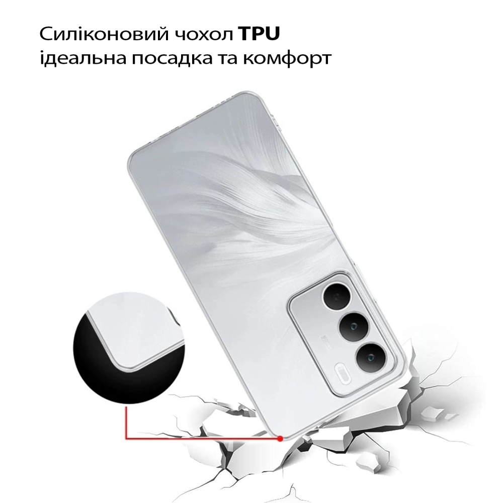 Чохол BECOVER для Realme C71 Transparancy (713780) Матеріал силікон