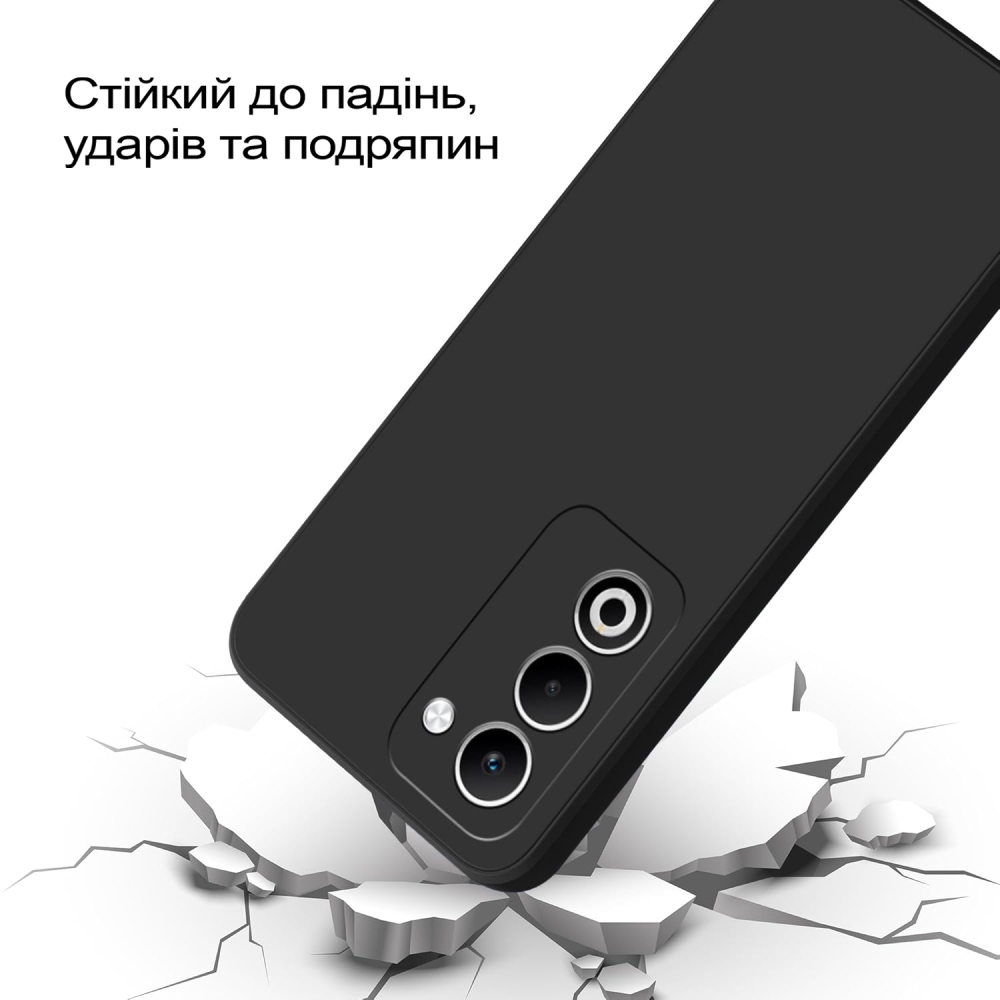 Чехол BECOVER для Oppo A5 2025 4G/5G Black (713790) Материал силикон