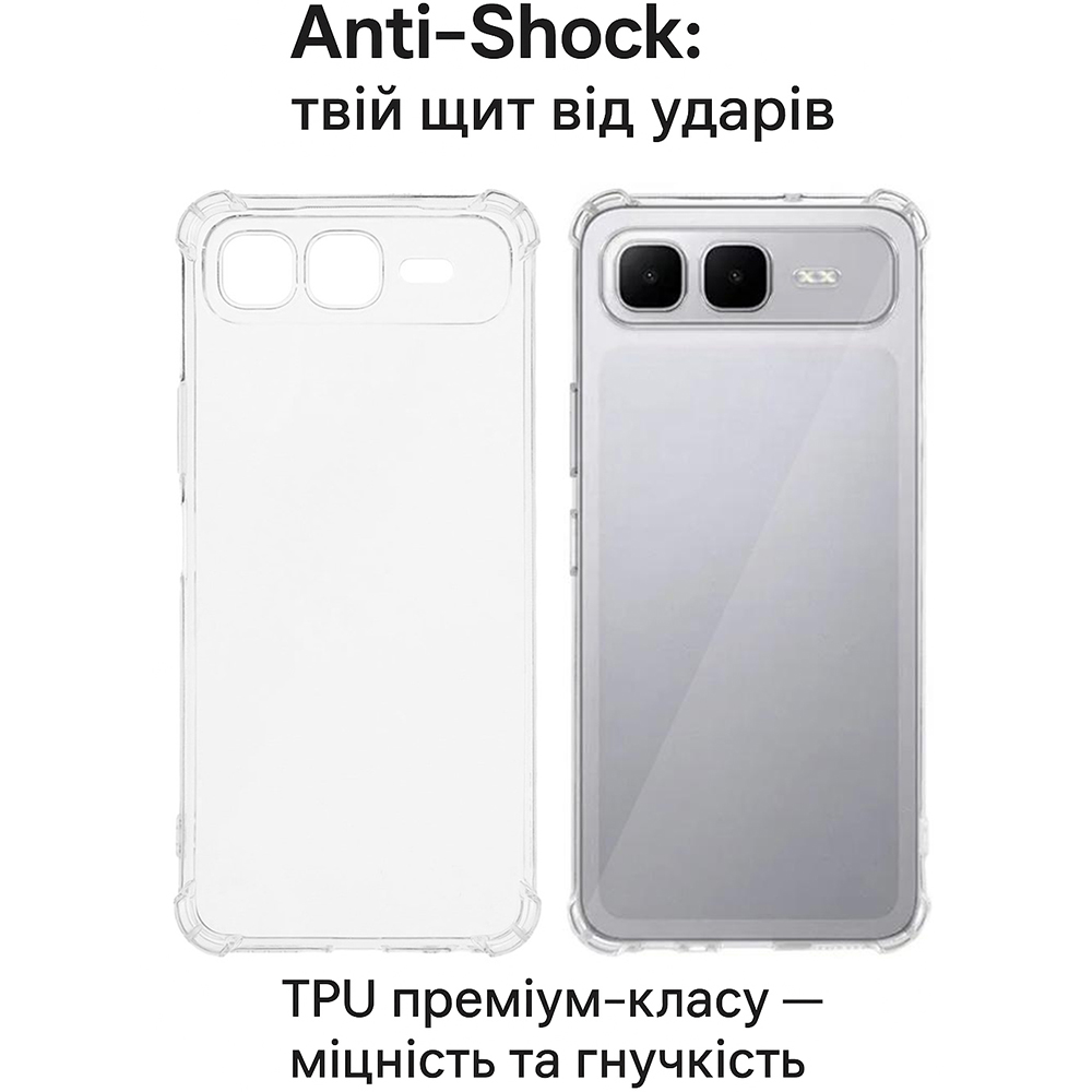 Зовнішній вигляд Чохол BECOVER Anti-Shock для Infinix Smart 10 Plus (X6725B) Clear (713801)