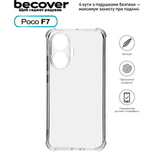 Чехол BECOVER Anti-Shock для Poco F7 Clear (713807)