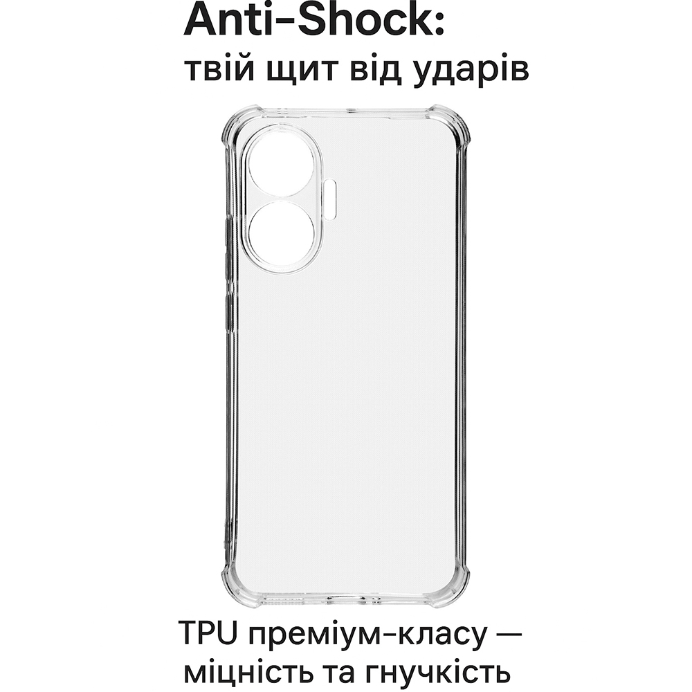 Чехол BECOVER Anti-Shock для Poco F7 Clear (713807) Тип чехол-накладка