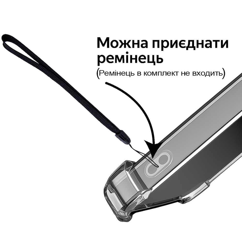 Чехол BECOVER Anti-Shock для Poco F7 Clear (713807) Цвет прозрачный