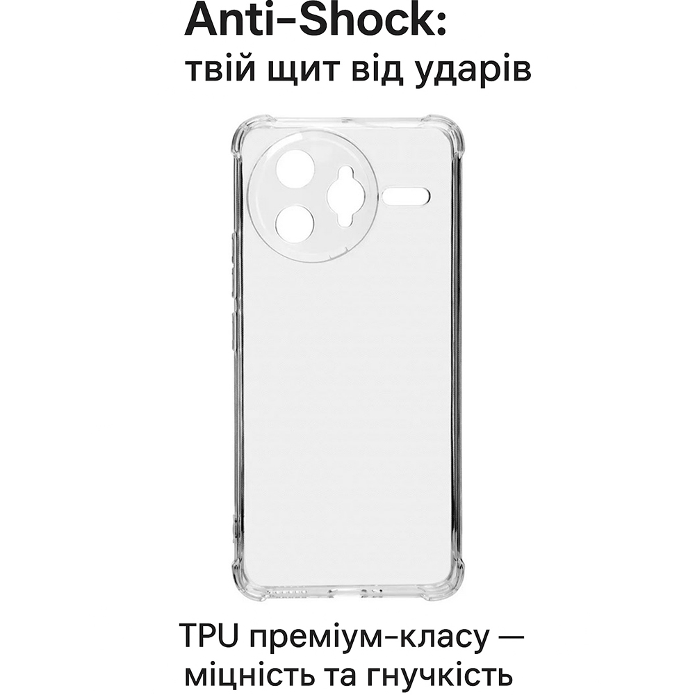 Чехол BECOVER Anti-Shock для Poco F7 Ultra Clear (713808) Тип чехол-накладка