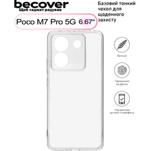 Чохол BECOVER для Poco M7 Pro 5G Transparancy (713655)