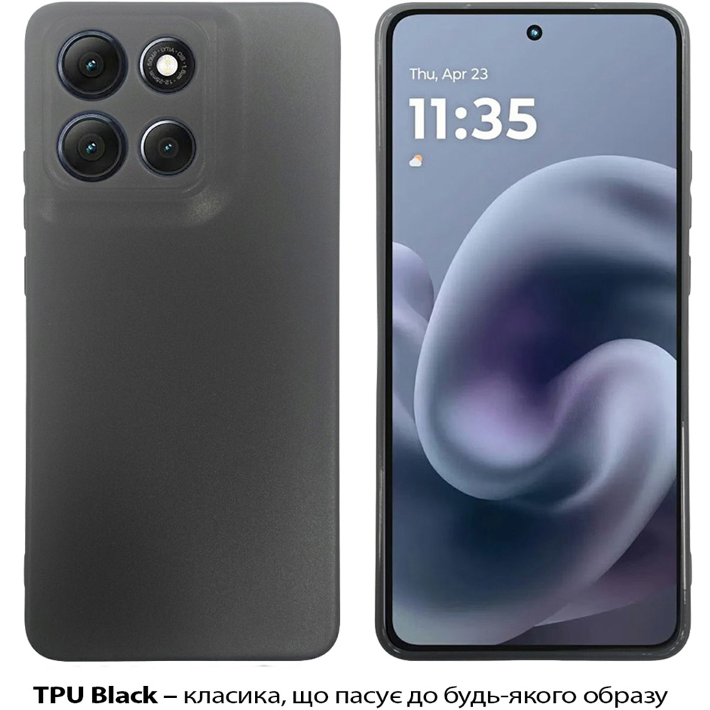 Чохол BECOVER для Motorola Moto G86 Black (713768) Колір чорний