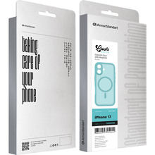 Чехол ARMORSTANDART Lush MagCase для Apple iPhone 17 Turquoise (ARM87487)