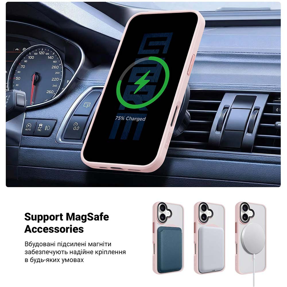 Чохол ARMORSTANDART Uniq MagCase для Apple iPhone 17 Pink (ARM86263) Колір рожевий