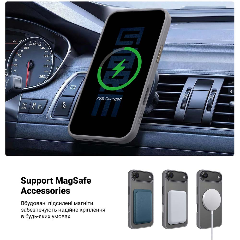 Чохол ARMORSTANDART Uniq MagCase для Apple iPhone 17 Air Titanium Grey (ARM86280) Колір сірий