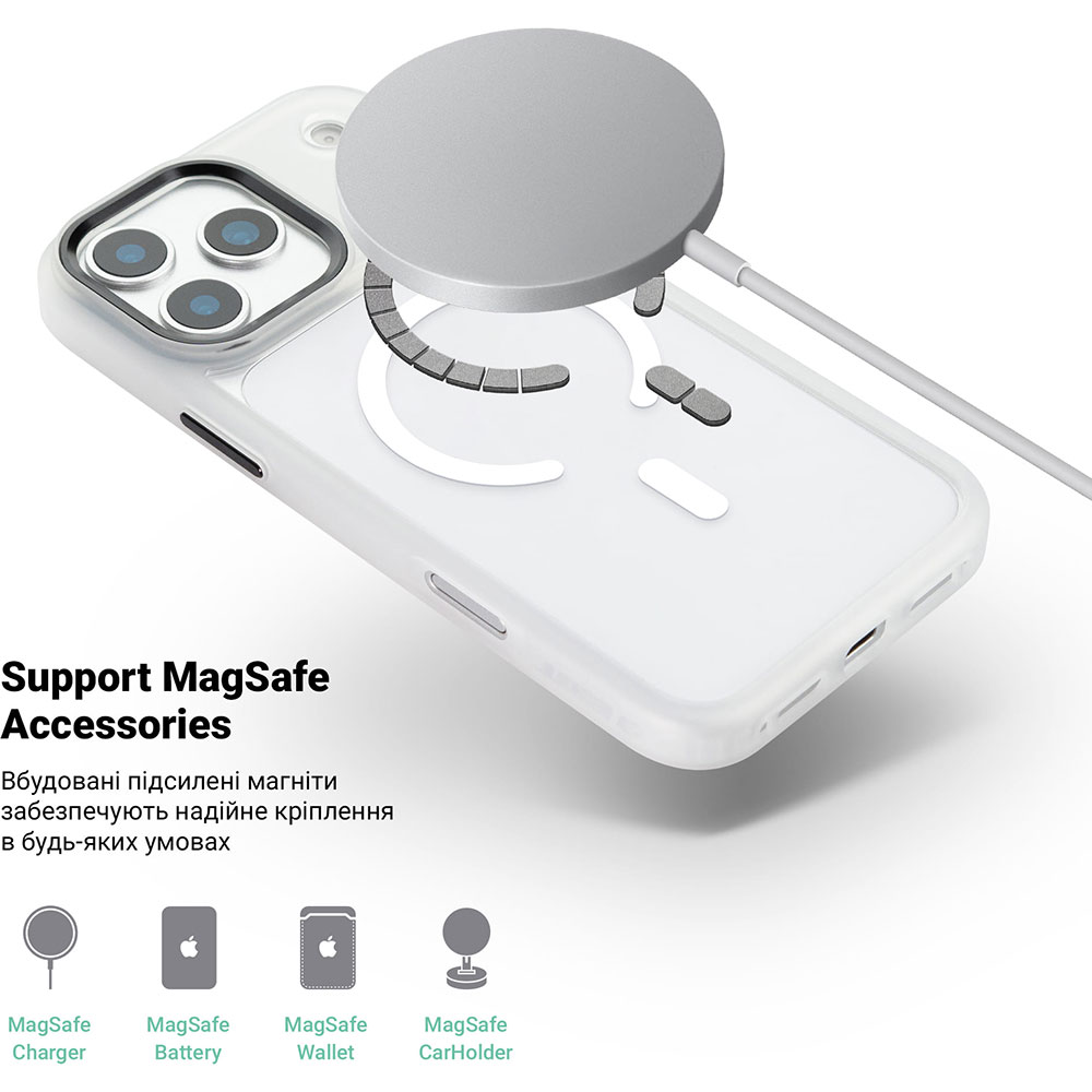Чохол ARMORSTANDART Unit-C MagCase для Apple iPhone 17 Pro Max Matte Clear (ARM87914) Колір прозорий
