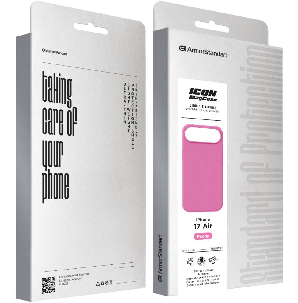 Чохол ARMORSTANDART ICON2 MagCase для Apple iPhone 17 Air Peony (ARM87081) Сумісність за моделлю Apple iPhone 17 Air