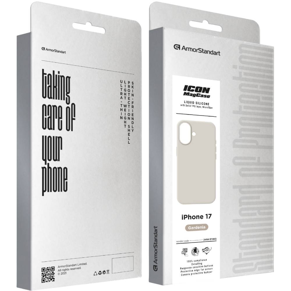 Чохол ARMORSTANDART ICON2 MagCase для Apple iPhone 17 Gardenia (ARM87080) Сумісність за моделлю Apple iPhone 17