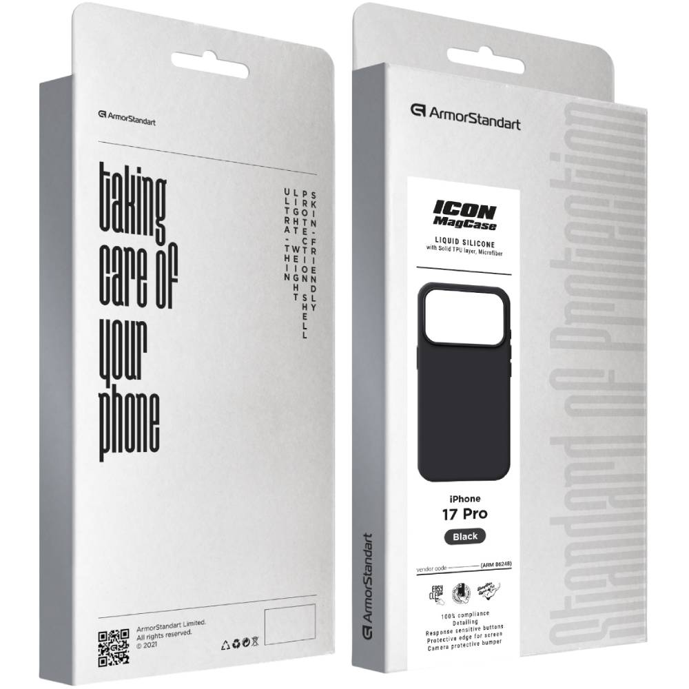 Чохол ARMORSTANDART ICON2 MagCase для Apple iPhone 17 Pro Black (ARM86248) Сумісність за моделлю Apple iPhone 17 Pro