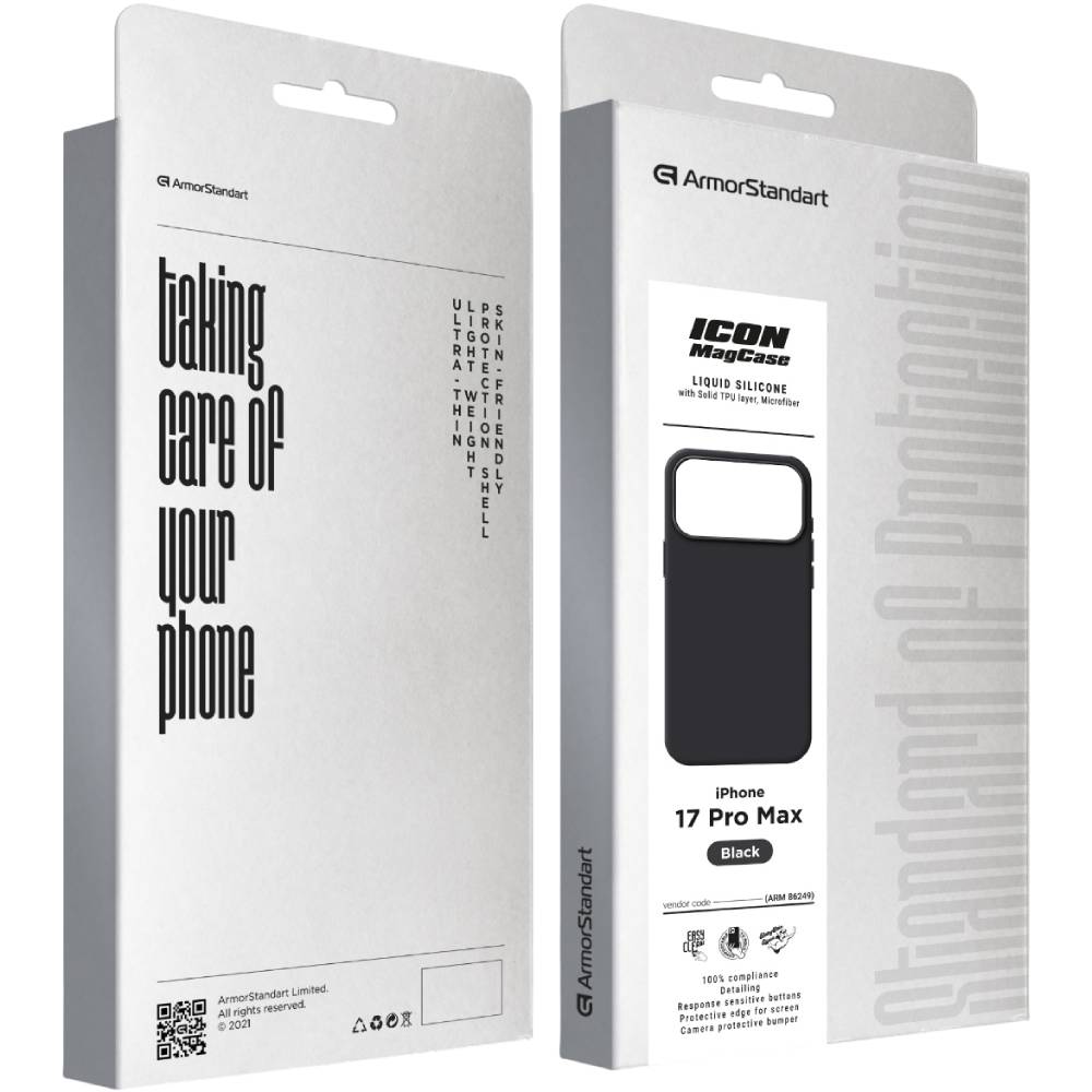 Чохол ARMORSTANDART ICON2 MagCase для Apple iPhone 17 Pro Max Black (ARM86249) Сумісність за моделлю Apple iPhone 17 Pro Max