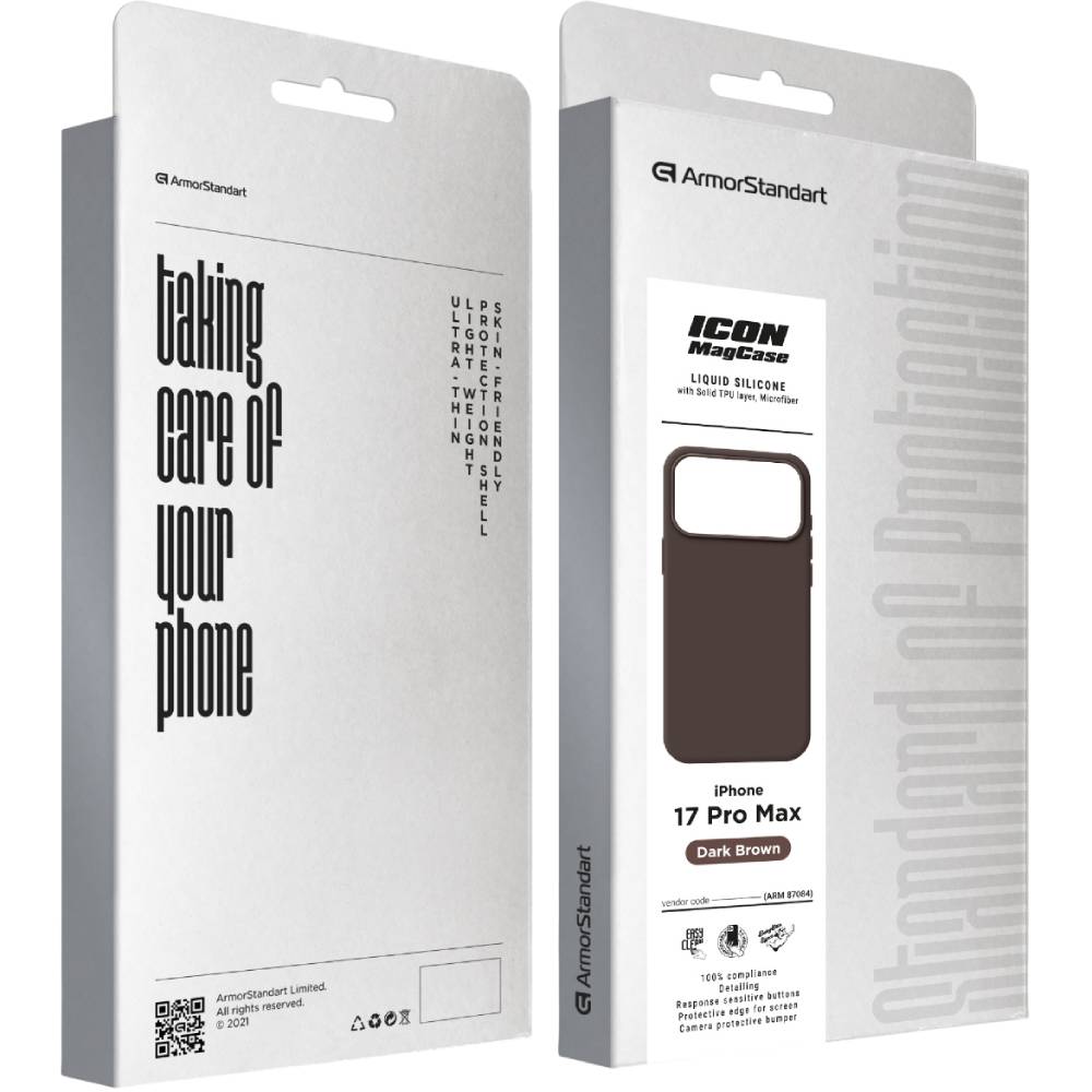 Чохол ARMORSTANDART ICON2 MagCase для Apple iPhone 17 Pro Max Dark Brown (ARM87084) Сумісність за моделлю Apple iPhone 17 Pro Max