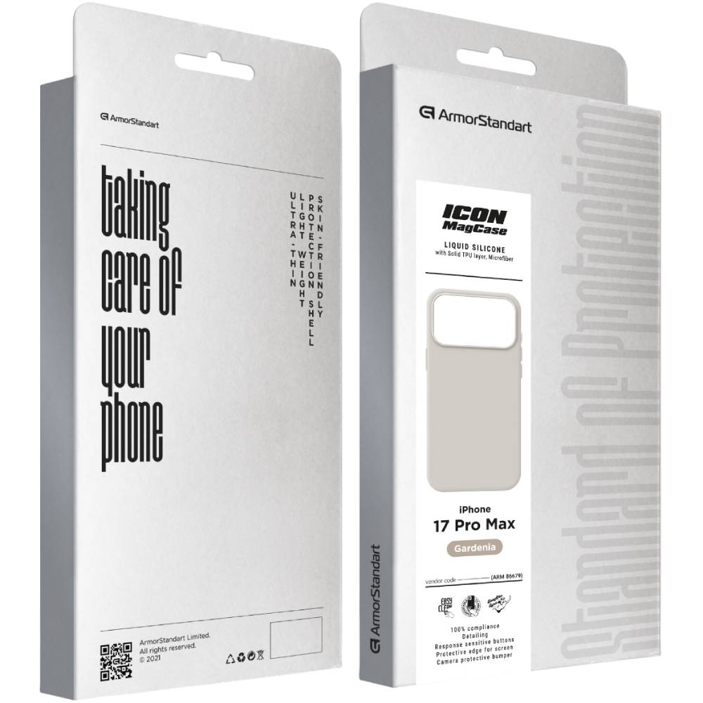 Чехол ARMORSTANDART ICON2 MagCase для Apple iPhone 17 Pro Max Gardenia (ARM86679) Совместимость по модели Apple iPhone 17 Pro Max