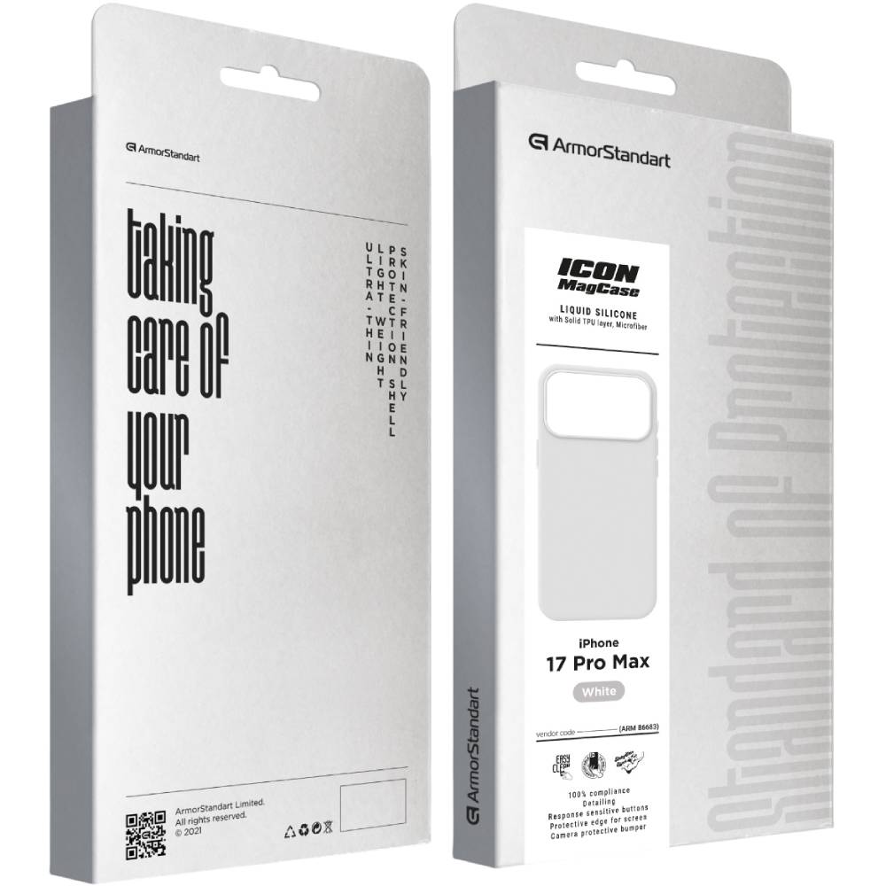 Чохол ARMORSTANDART ICON2 MagCase для Apple iPhone 17 Pro Max White (ARM86683) Сумісність за моделлю Apple iPhone 17 Pro Max