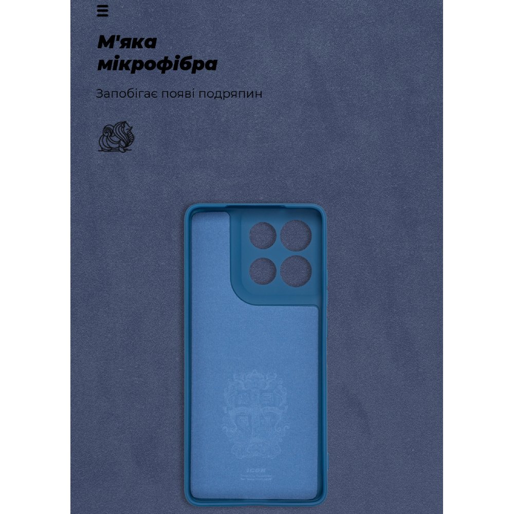 Чехол ARMORSTANDART ICON для Motorola G86 5G Camera cover Dark Blue (ARM87033) Цвет синий