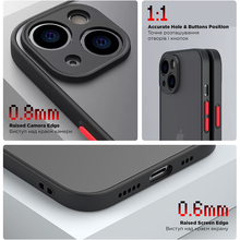 Чохол ARMORSTANDART Frosted Matte для Xiaomi Redmi 13 4G/Poco M6 4G Black (ARM78268)