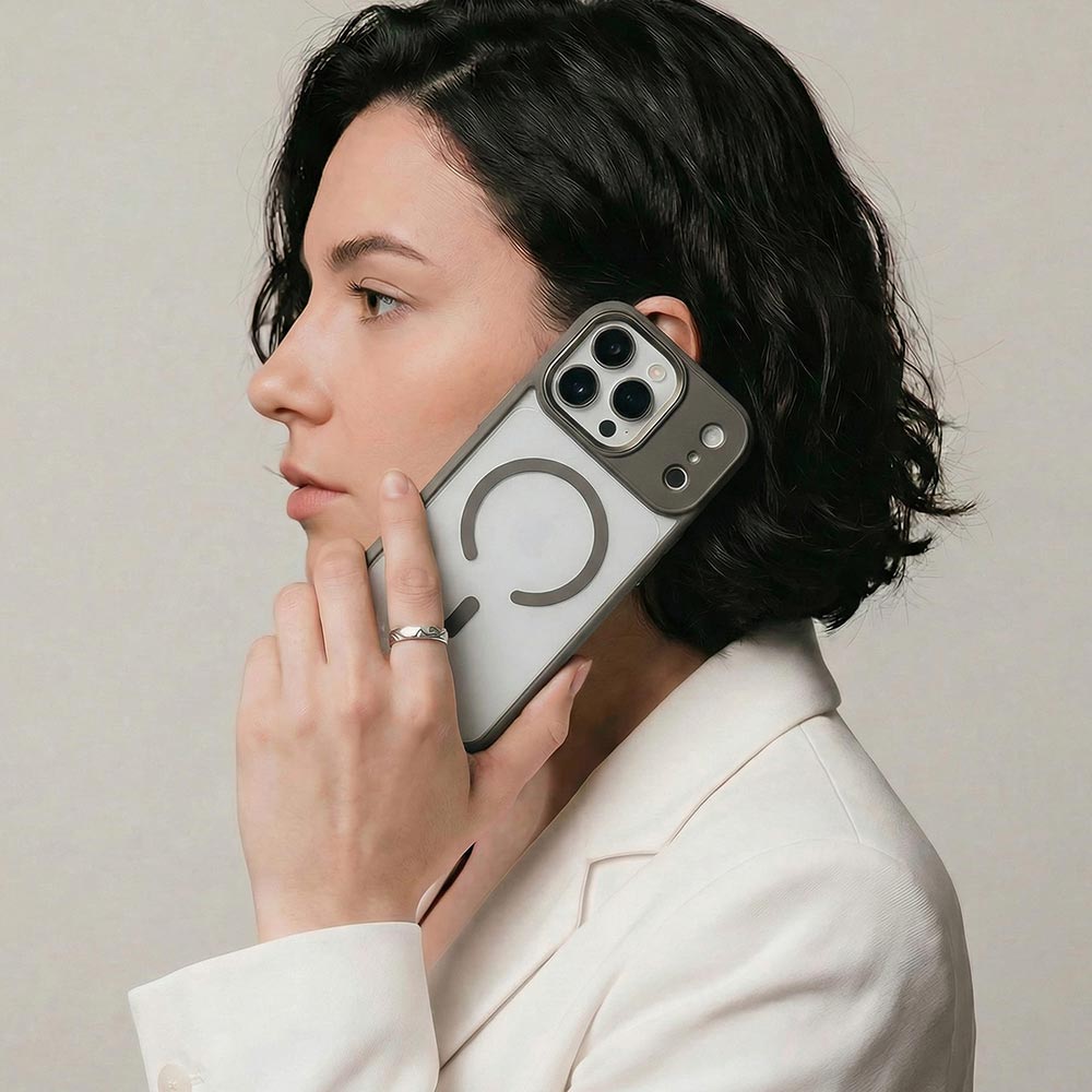 Чохол ARMORSTANDART Unit-C MagCase для Apple iPhone 17 Pro Max Titanium Grey (ARM87915) Матеріал поліуретан