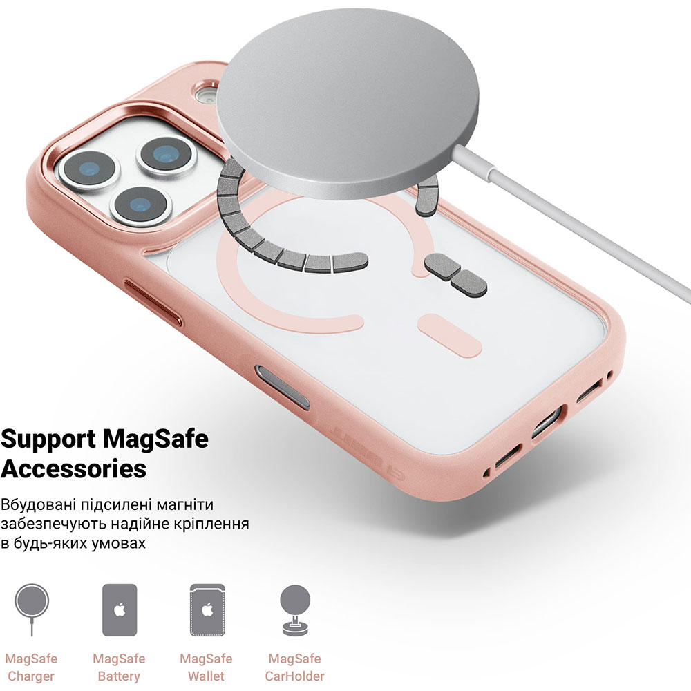 Чехол ARMORSTANDART Unit-C MagCase для Apple iPhone 17 Pro Pale Pink (ARM86295) Цвет розовый