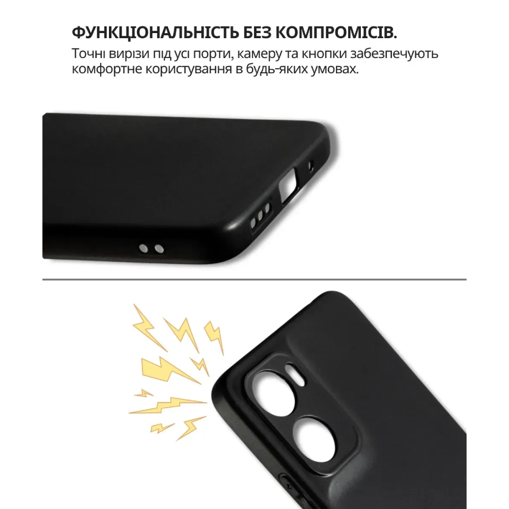 Чехол BECOVER для Motorola Moto G06 / G06 Power 4G Black (714690) Совместимость по модели Motorola G06 Power