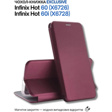 Чехол BECOVER Exclusive для Infinix Hot 60 5G (X6726)/60i 4G (X6728) Red Wine (714663)