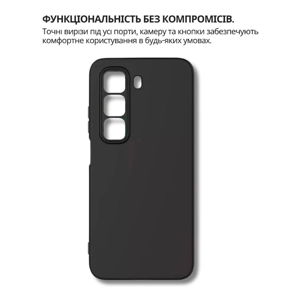Чохол BECOVER для Infinix Hot 60 Pro 4G (X6885) Black (714558) Тип чохол-накладка