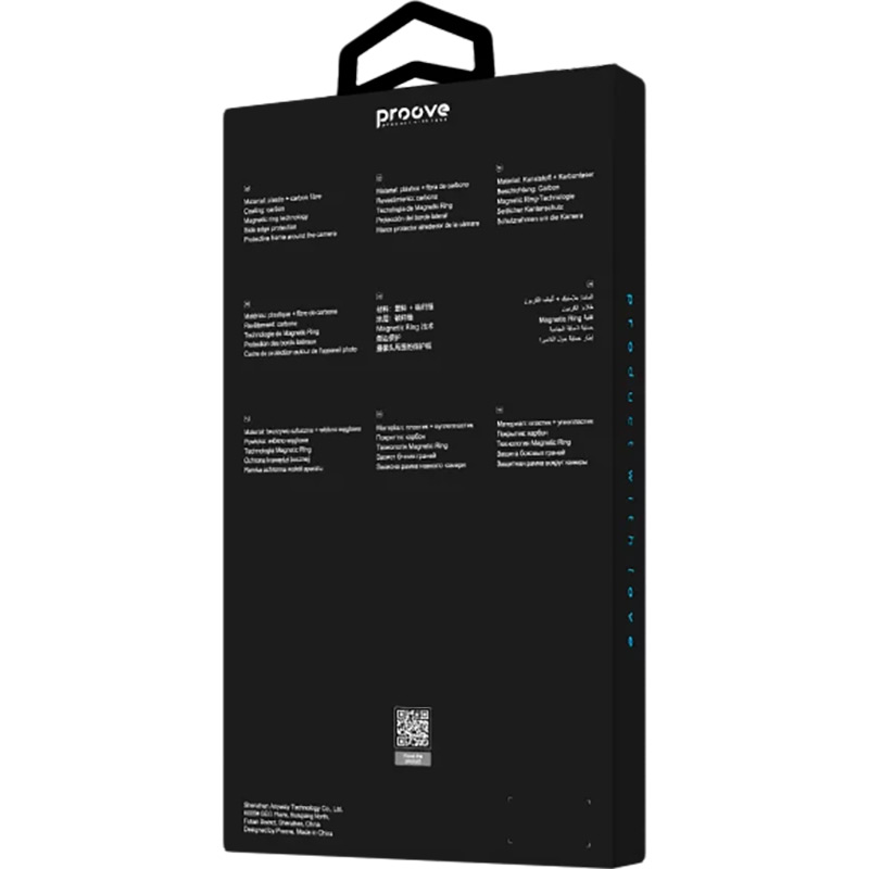 Чохол PROOVE Carbon Slim with Magnetic Ring для iPhone 17 Pro Black (PCCSIP17P002) Колір чорний