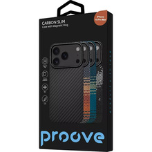 Чохол PROOVE Carbon Slim with Magnetic Ring для Apple iPhone 17 Pro Glowrise (PCCSIP17P052)