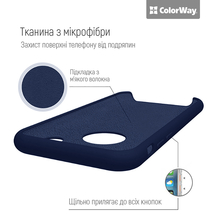 Чохол COLORWAY для Xiaomi Redmi Note 15 Liquid Silicone Blue (CW-CLSXRN15-LB)