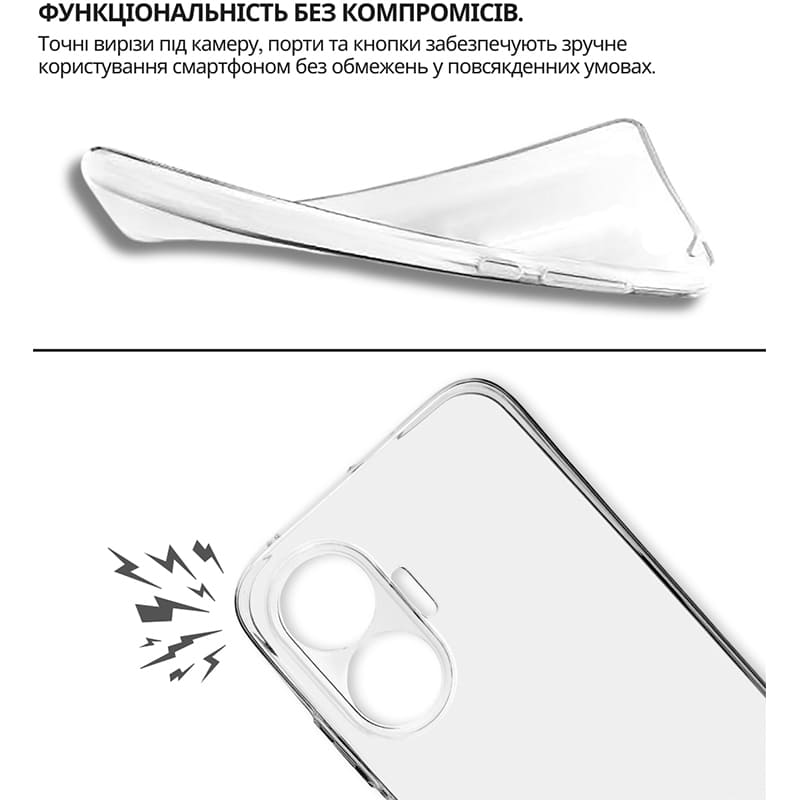 Чохол BECOVER для Poco F7 Transparancy (714910) Матеріал силікон