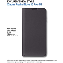 Чехол BECOVER Exclusive New Style для Xiaomi Redmi Note 15 Pro 4G Black (714930)