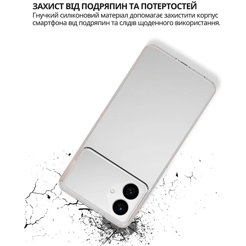Чехол BECOVER для Samsung Galaxy S26 Edge Transparancy (714879) Материал силикон