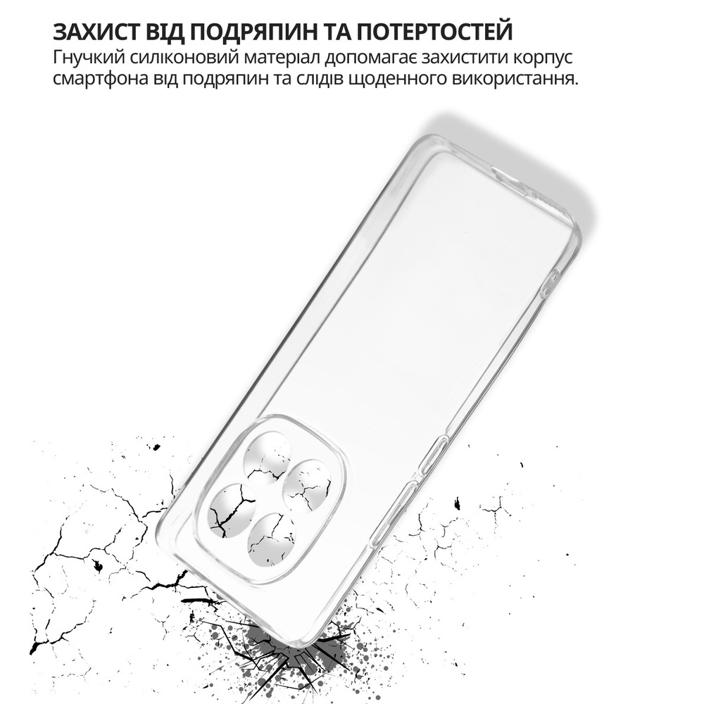 Чохол BECOVER для Xiaomi Redmi Note 15 Pro 5G Transparancy (714975) Матеріал силікон