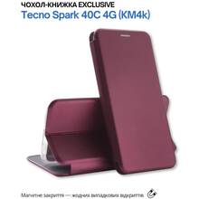 Чехол BECOVER Exclusive для Tecno Spark 40C 4G (KM4k) Red Wine (715011)