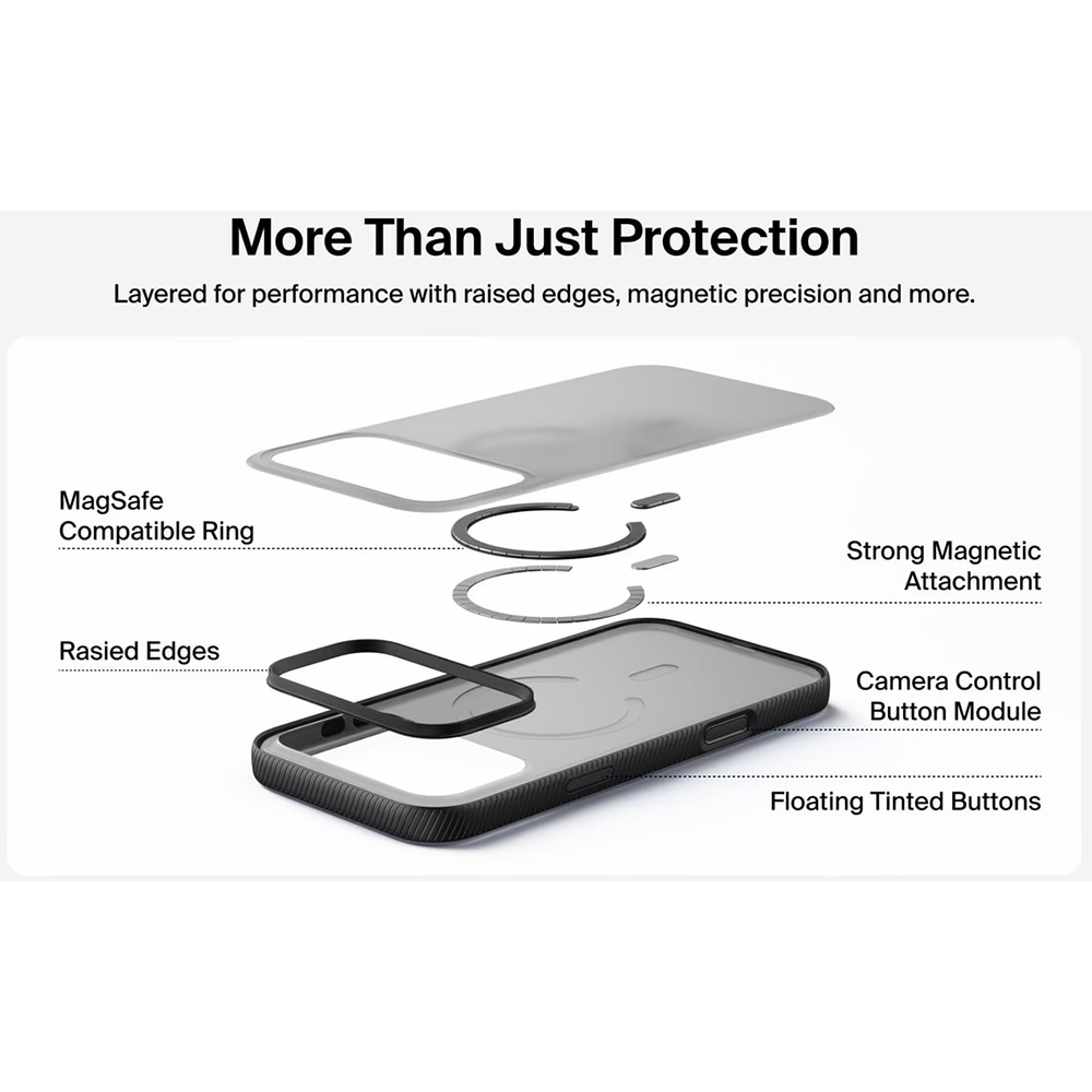 Фото Чохол BELKIN для iPhone 17 Pro Max Magnetic Protective Grip Black (MSA036HQBK)