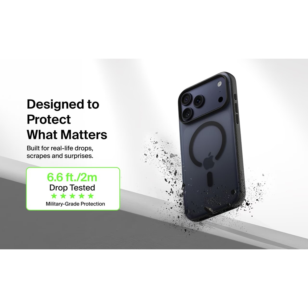 Зовнішній вигляд Чохол BELKIN для iPhone 17 Pro Max Magnetic Protective Grip Black (MSA036HQBK)