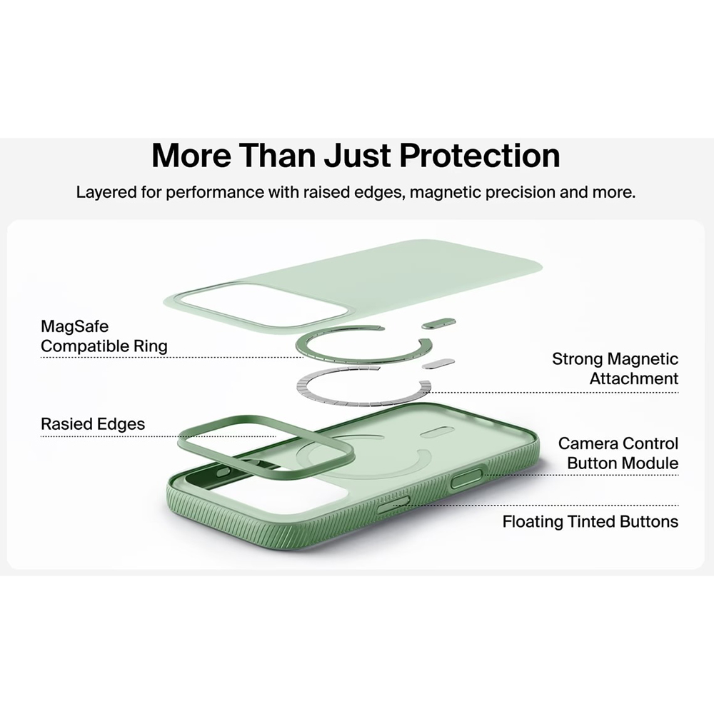 Зовнішній вигляд Чохол BELKIN для iPhone 17 Pro Max Magnetic Protective Grip Sage (MSA036HQSE)