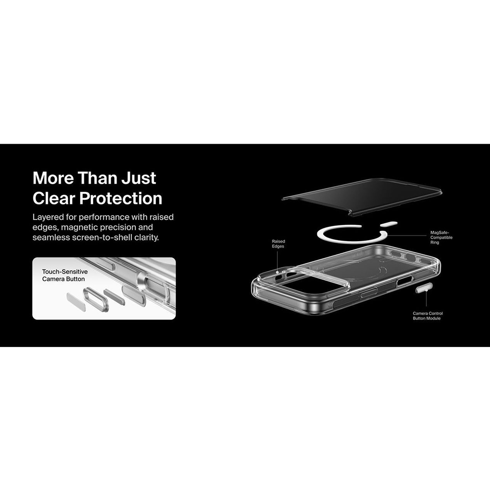 Зображення Чохол BELKIN для iPhone 17 Pro Magnetic Protective Clear (MSA031HQCL)