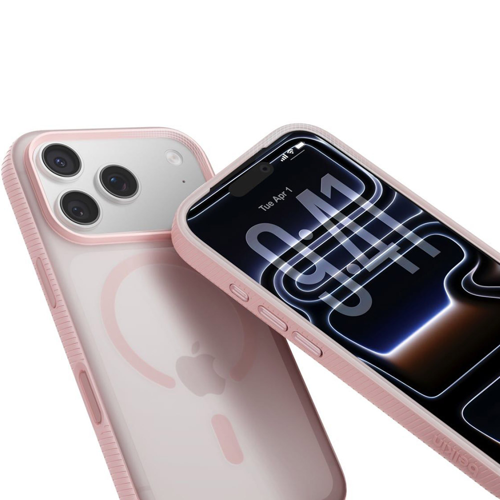 Зображення Чохол BELKIN для iPhone 17 Pro Magnetic Protective Grip Pink (MSA035HQPK)