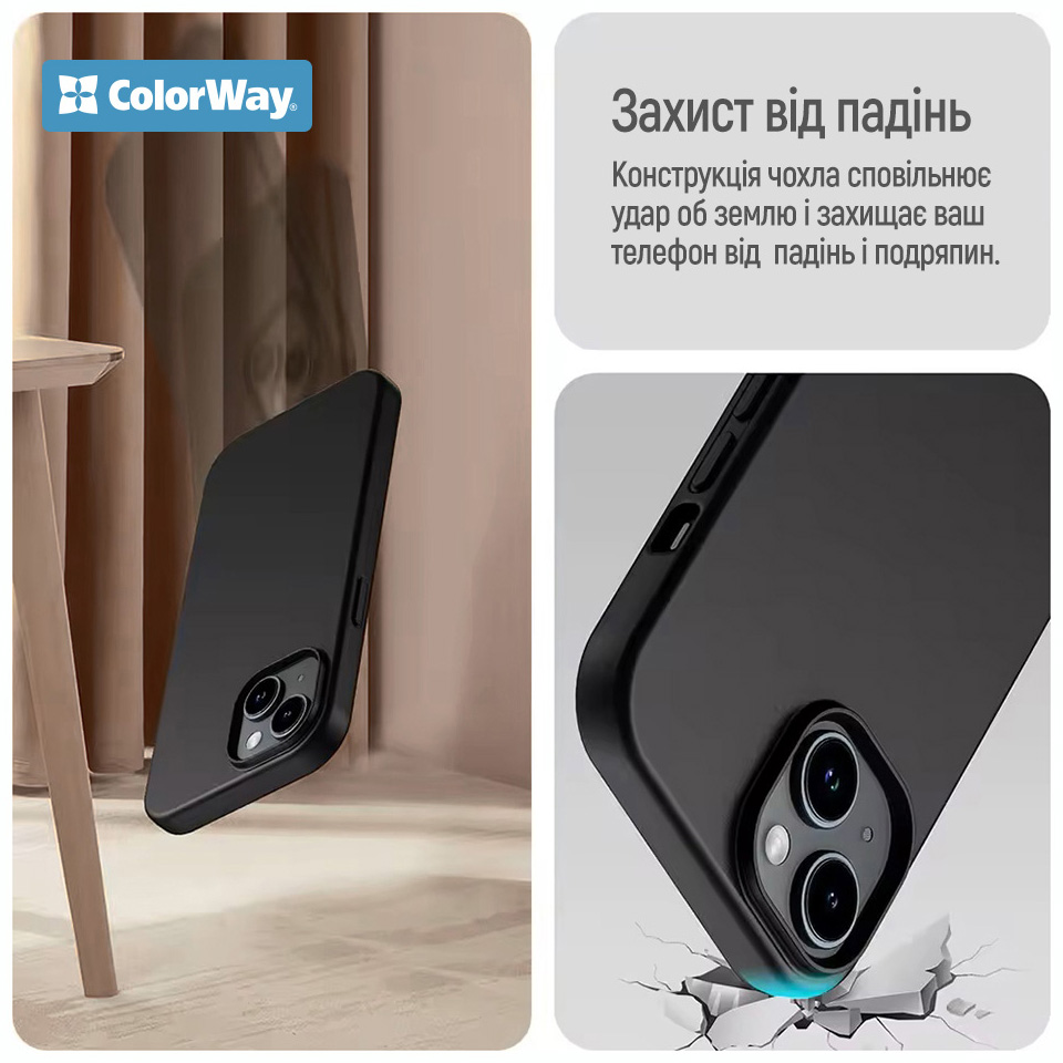 Чехол COLORWAY для Oppo A6x 4G TPU matt black (CW-CTMOA6X4-BK) Цвет черный