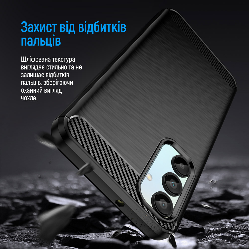 Чохол COLORWAY для Oppo Reno 15 F TPU Сарбон чорний (CW-CTCbOR15F-BK) Тип чохол-накладка