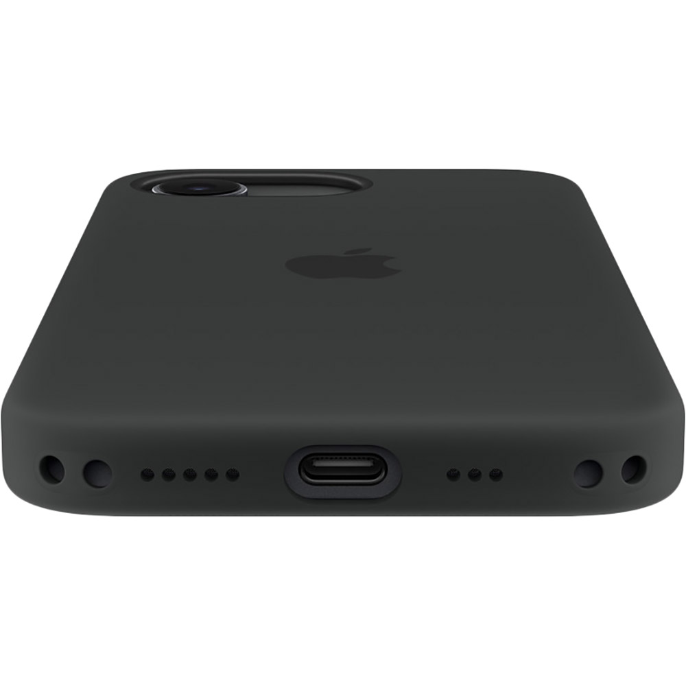 Чехол APPLE Silicone Case with MagSafe для Apple iPhone 17e Black (MHWD4ZM/A) Материал силикон