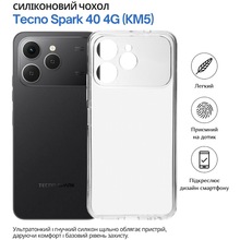 Чохол BECOVER для Tecno Spark 40 4G (KM5) Transparancy (715062)