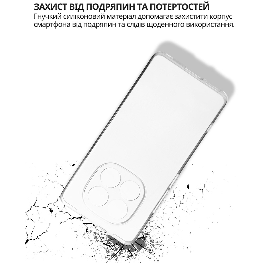 Чохол BECOVER для Xiaomi Redmi Note 15 5G Transparancy (715050) Колір прозорий