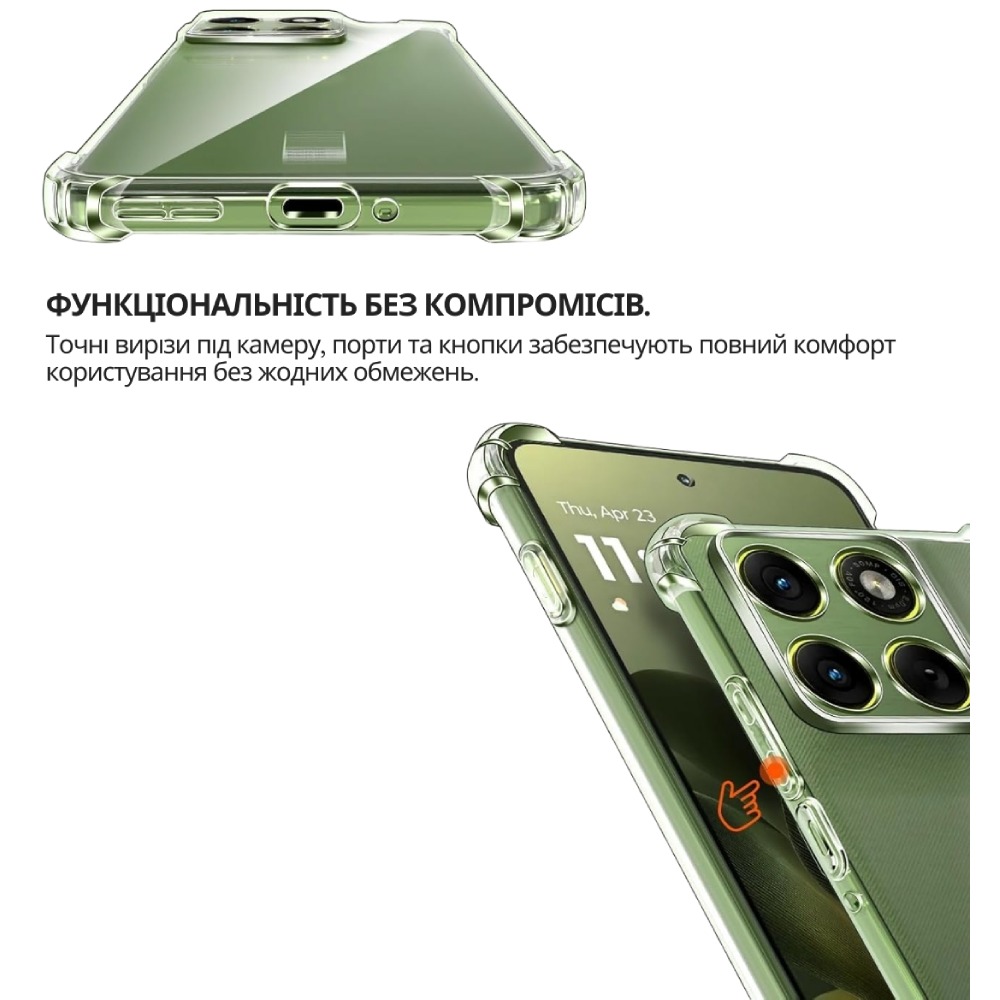 Чехол BECOVER Anti-Shock для Motorola Edge 70 Clear (715069) Цвет прозрачный