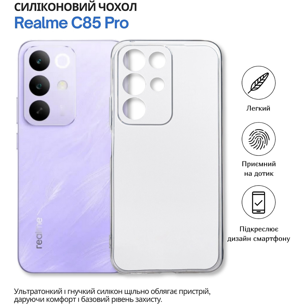 Чехол BECOVER для Realme C85 Pro Transparancy (715042) Цвет прозрачный
