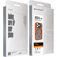 Чохол ARMORSTANDART Unit-C MagCase SE для Apple iPhone 17 Pro Orange Black (ARM86317)