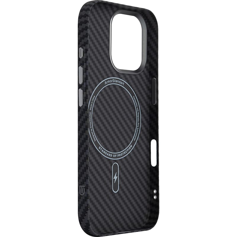 Чехол ARMORSTANDART LikeCarbon2 MagCase для Apple iPhone 17 Carbon Black (ARM86257) Тип чехол-накладка